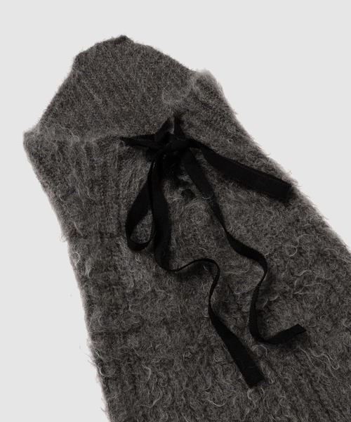 TAN（タン）の「MOHAIR ALPACA ROUND MINI DRESS（ドレス・レディース・ブラック/その他・1）」の7枚目の写真