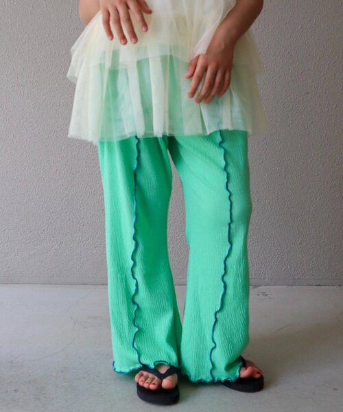 CIAOPANIC TYPY（チャオパニックティピー）の「【KIDS】メロウストレッチフレアカットパンツ（その他パンツ・キッズ・グリーン/オフホワイト/オレンジ/ブラック/グレー・MEDIUM/LARGE/XX-LARGE/SMALL/X-LARGE）」の20枚目の写真