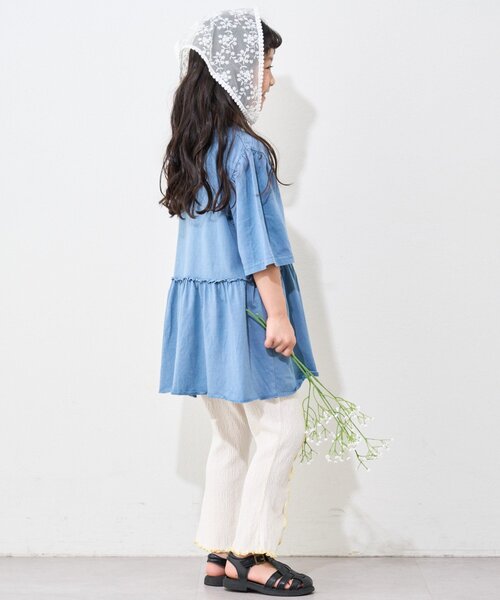 CIAOPANIC TYPY（チャオパニックティピー）の「【KIDS】メロウストレッチフレアカットパンツ（その他パンツ・キッズ・グリーン/オフホワイト/オレンジ/ブラック/グレー・MEDIUM/LARGE/XX-LARGE/SMALL/X-LARGE）」の8枚目の写真