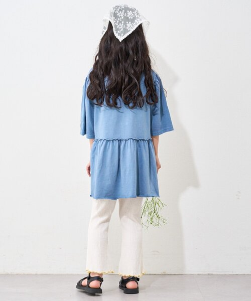 CIAOPANIC TYPY（チャオパニックティピー）の「【KIDS】メロウストレッチフレアカットパンツ（その他パンツ・キッズ・グリーン/オフホワイト/オレンジ/ブラック/グレー・MEDIUM/LARGE/XX-LARGE/SMALL/X-LARGE）」の9枚目の写真