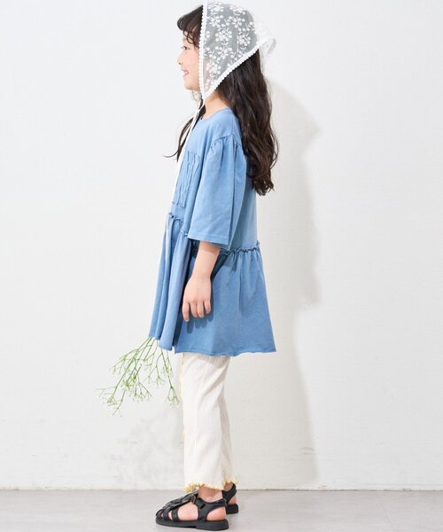 CIAOPANIC TYPY（チャオパニックティピー）の「【KIDS】メロウストレッチフレアカットパンツ（その他パンツ・キッズ・グリーン/オフホワイト/オレンジ/ブラック/グレー・MEDIUM/LARGE/XX-LARGE/SMALL/X-LARGE）」の10枚目の写真