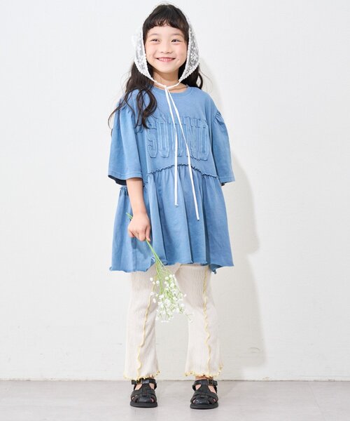 CIAOPANIC TYPY（チャオパニックティピー）の「【KIDS】メロウストレッチフレアカットパンツ（その他パンツ・キッズ・グリーン/オフホワイト/オレンジ/ブラック/グレー・MEDIUM/LARGE/XX-LARGE/SMALL/X-LARGE）」の12枚目の写真