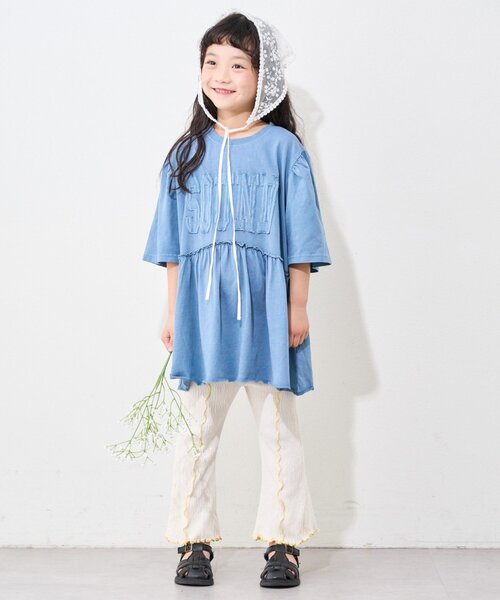 CIAOPANIC TYPY（チャオパニックティピー）の「【KIDS】メロウストレッチフレアカットパンツ（その他パンツ・キッズ・グリーン/オフホワイト/オレンジ/ブラック/グレー・MEDIUM/LARGE/XX-LARGE/SMALL/X-LARGE）」の13枚目の写真