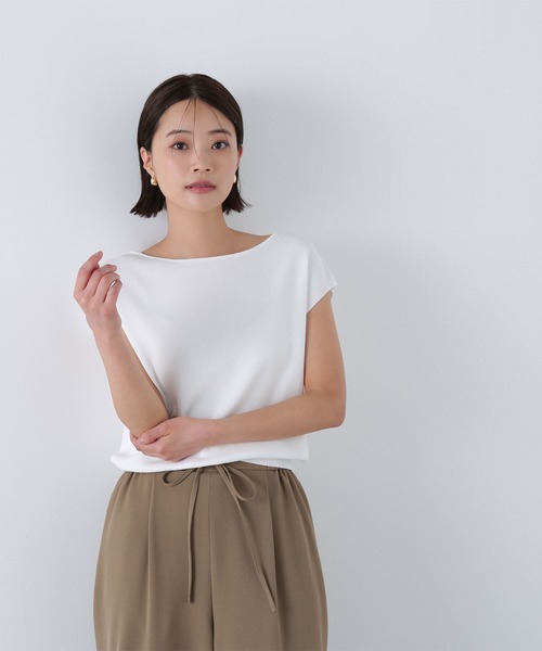 セール】◇総針ベーシックシリーズ ボートネックニット（ニット