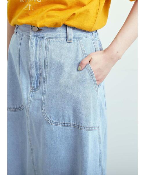 SM2(エスエムツー)の「デニム裾フリンジベイカースカート(スカート・レディース・サックスブルー/ブラック・S/M)」の19枚目の写真