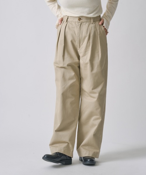miffew（ミフュー）の「「miffew/ ミフュー」2TUCK DOWN TROUSERS（その他パンツ・レディース・ベージュ/チェック/ブラウン系1・2/1/3/4）」の9枚目の写真