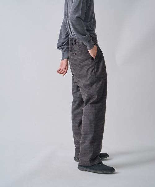 miffew（ミフュー）の「「miffew/ ミフュー」2TUCK DOWN TROUSERS（その他パンツ・レディース・ベージュ/チェック/ブラウン系1・2/1/3/4）」の11枚目の写真