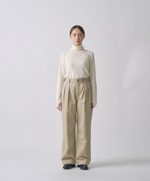 miffew（ミフュー）の「「miffew/ ミフュー」2TUCK DOWN TROUSERS（その他パンツ・レディース・ベージュ/チェック/ブラウン系1・2/1/3/4）」の13枚目の写真