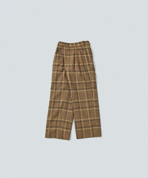 miffew（ミフュー）の「「miffew/ ミフュー」2TUCK DOWN TROUSERS（その他パンツ・レディース・ベージュ/チェック/ブラウン系1・2/1/3/4）」の22枚目の写真