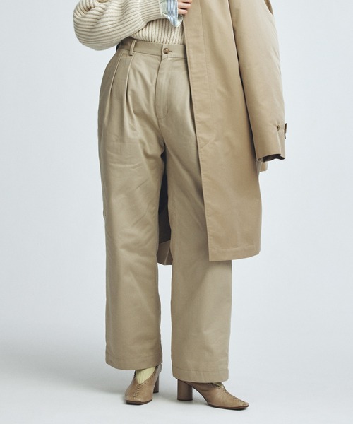 miffew（ミフュー）の「「miffew/ ミフュー」2TUCK DOWN TROUSERS（その他パンツ・レディース・ベージュ/チェック/ブラウン系1・2/1/3/4）」の5枚目の写真