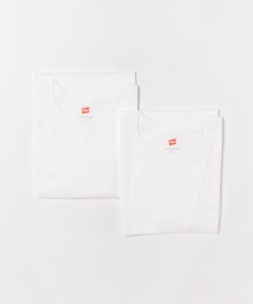 HANES(ヘインズ)の「【HANES/ヘインズ】2pieces Pack TEE by Shogo Sekine/Tシャツ(Tシャツ/カットソー・レディース・ホワイト/ブラック・S/M/L/XL)」の2枚目の写真