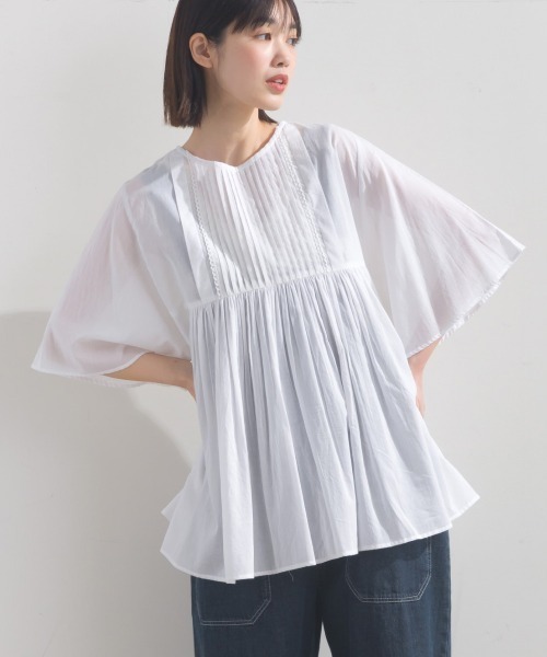 新品　OHGA  ANGEL POWAN ブラウス　タック付き CATEGORY TOPS | OHGA