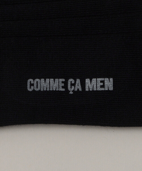COMME CA MEN(コムサメン)の「リブ編み クルーソックス(ソックス/靴下・メンズ・ブラック・27.0cm)」の5枚目の写真