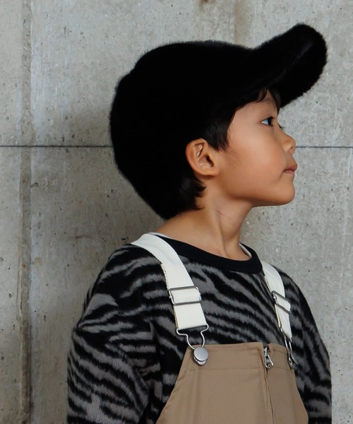 MAKE YOUR DAY（メイクユアデイ）の「ファーキャップ（キャップ・キッズ・ブラウン/ブラック/オフホワイト/グレー・L/M/S）」の7枚目の写真