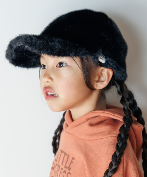 MAKE YOUR DAY（メイクユアデイ）の「ファーキャップ（キャップ・キッズ・ブラウン/ブラック/オフホワイト/グレー・L/M/S）」の19枚目の写真