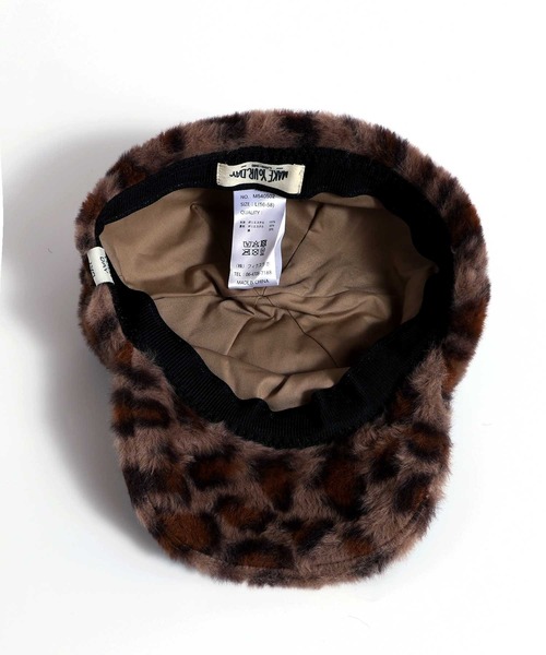 MAKE YOUR DAY（メイクユアデイ）の「ファーキャップ（キャップ・キッズ・ブラウン/ブラック/オフホワイト/グレー・L/M/S）」の16枚目の写真