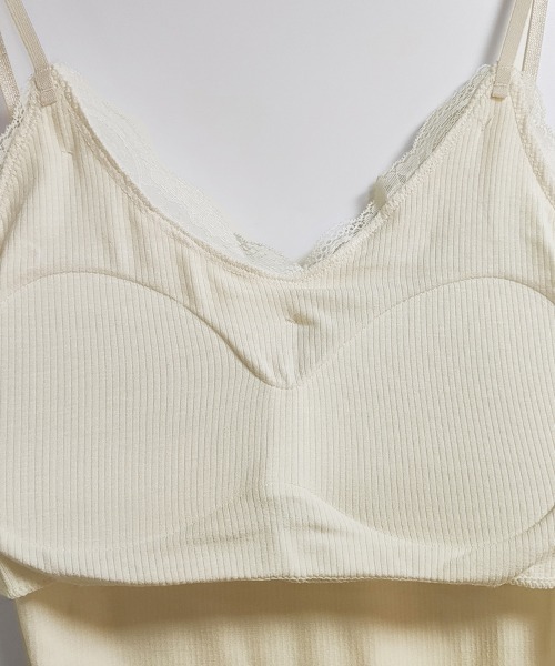 ReRe（リリ）の「レース&リボンキャミソール（キャミソール・レディース・ブラック/ホワイト/ベージュ・MEDIUM/LARGE/X-LARGE）」の7枚目の写真