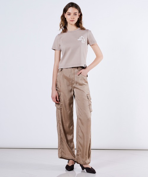 DOUBLE STANDARD CLOTHING(ダブルスタンダードクロージング)の「キュプラカーゴパンツ(カーゴパンツ・レディース・カーキ/ベージュ・36/38)」の7枚目の写真