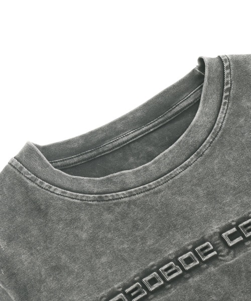 ANAP（アナップ）の「サイドギャザー ケミカルウォッシュ エンボス ロゴ Tシャツ（Tシャツ/カットソー・レディース・グレー/ブラック/ピンク/グレー系その他・FREE）」の20枚目の写真
