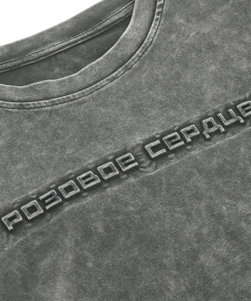 ANAP（アナップ）の「サイドギャザー ケミカルウォッシュ エンボス ロゴ Tシャツ（Tシャツ/カットソー・レディース・グレー/ブラック/ピンク/グレー系その他・FREE）」の21枚目の写真