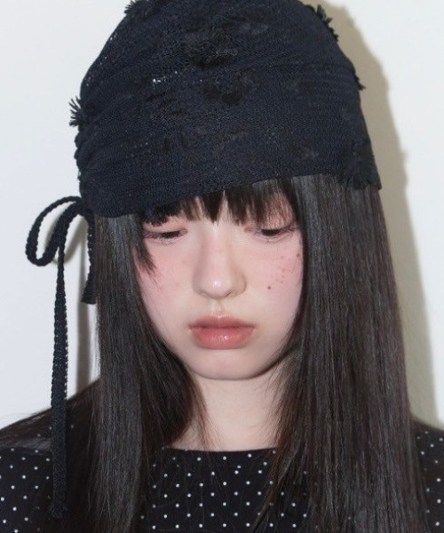 【FUNFROMFUN】FLUFFY RIBBON BEANIEビーニー★韓国人気★追跡付 FUNFROMFUN】FLUFFY RIBBON BEANIEビーニー☆韓国人気☆追跡付
