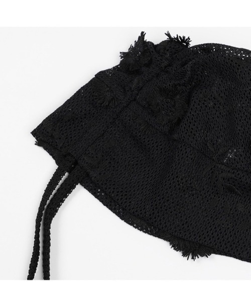 ■FANCY CLUB■ LACE RIBBON SHIRRING BEANIE (2色) FANCY CLUB】Lace Ribbon Shirring Beanie | OUR BRAND,FANCY