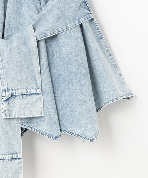 LOVETOXIC（ラブトキシック）の「【LTXC】腰巻き風デニムキュロット（スカート・キッズ・ブルー/グレー・M:150cm/S:140cm/L:160cm/130cm）」の6枚目の写真