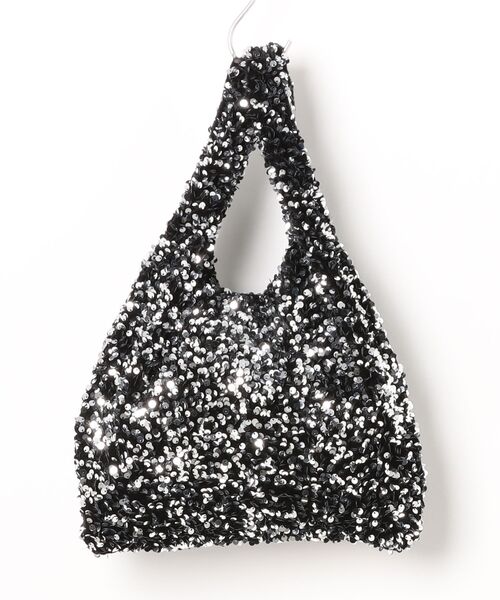 RiNc (リンク)の「【 Pisoraro / ピソラロ 】 スパンコール ミニバッグ(トートバッグ・レディース・ブラック/その他/シルバー・FREE)」の1枚目の写真