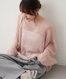 【WEB先行予約】モヘアタッチシアーニット