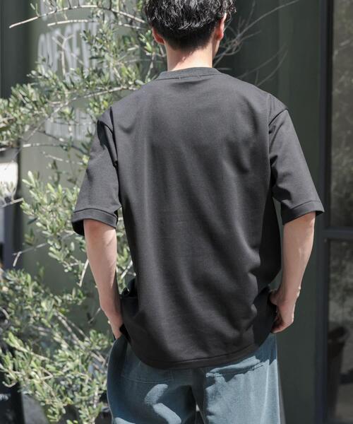 FORK&SPOON（フォークアンドスプーン）の「FORK&SPOON　ハイゲージクールTシャツ（Tシャツ/カットソー・メンズ・パープル/ブラック/オフホワイト・4/5）」の4枚目の写真