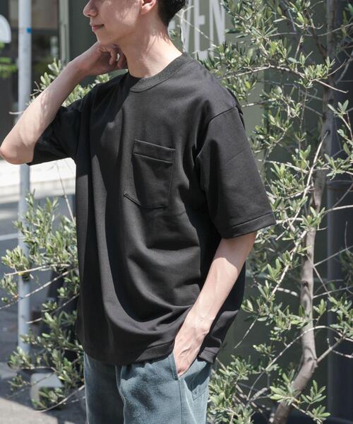 FORK&SPOON（フォークアンドスプーン）の「FORK&SPOON　ハイゲージクールTシャツ（Tシャツ/カットソー・メンズ・パープル/ブラック/オフホワイト・4/5）」の6枚目の写真