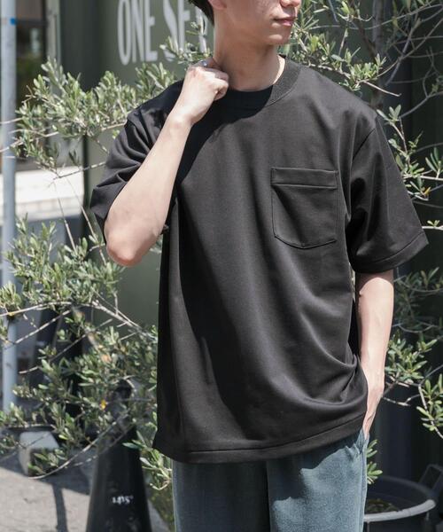 FORK&SPOON（フォークアンドスプーン）の「FORK&SPOON　ハイゲージクールTシャツ（Tシャツ/カットソー・メンズ・パープル/ブラック/オフホワイト・4/5）」の7枚目の写真