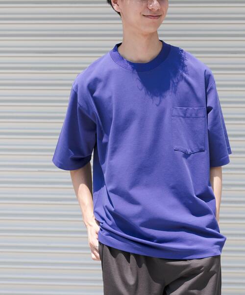 FORK&SPOON（フォークアンドスプーン）の「FORK&SPOON　ハイゲージクールTシャツ（Tシャツ/カットソー・メンズ・パープル/ブラック/オフホワイト・4/5）」の16枚目の写真