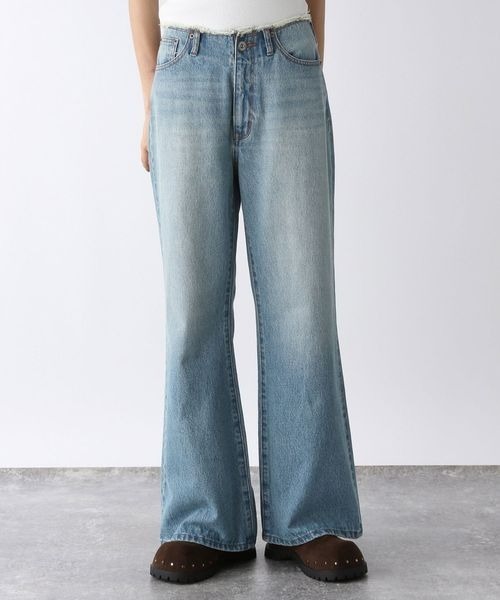 JEANASIS（ジーナシス）の「アソートブリーチフレアデニム/577543（デニムパンツ・レディース・ブラック/ブルー/ブルー系その他/グレー系その他・MEDIUM/SMALL）」の4枚目の写真