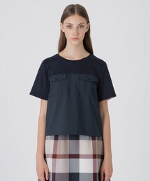 BLUE LABEL CRESTBRIDGE | タイプライターカットコンビブラウス(シャツ/ブラウス)