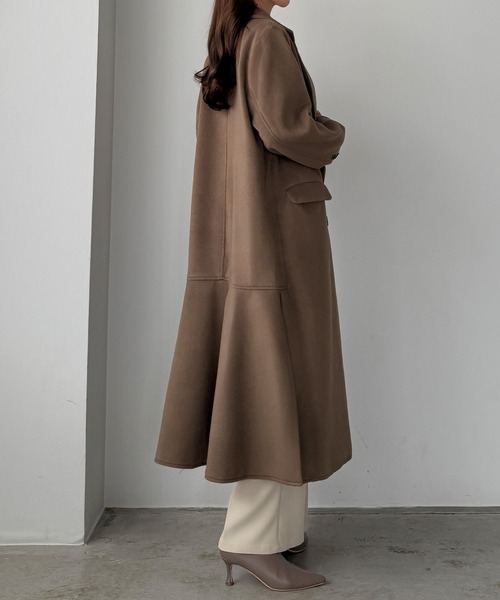 シャギーバックマーメイドチェスターコート（チェスターコート