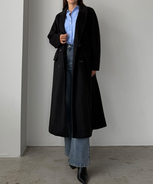 セール】シャギーバックマーメイドチェスターコート（チェスターコート
