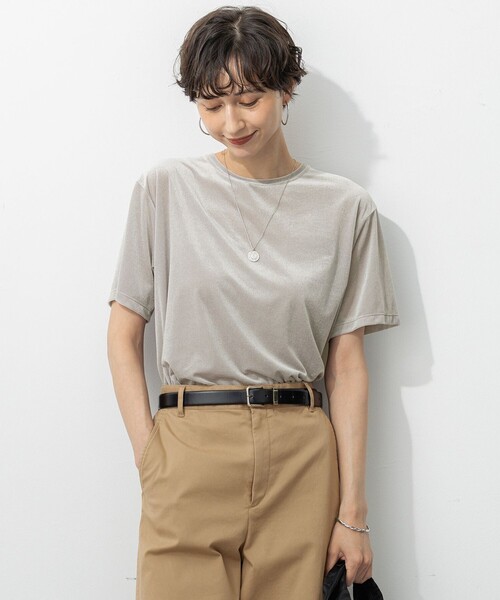 セール】【洗える】シアーベロア リラックス Tシャツ（Tシャツ