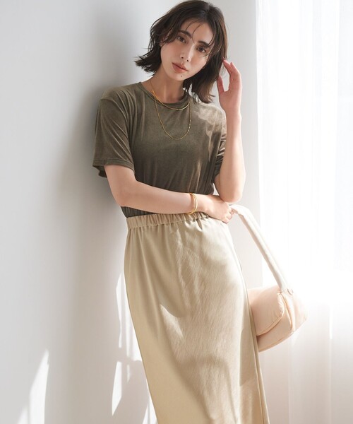 セール】【洗える】シアーベロア リラックス Tシャツ（Tシャツ