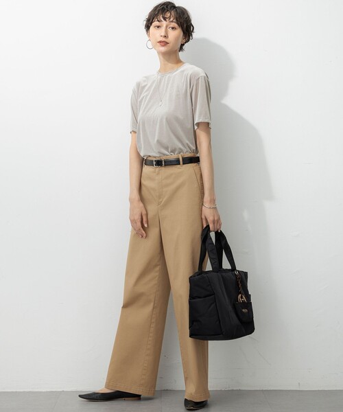 セール】【洗える】シアーベロア リラックス Tシャツ（Tシャツ