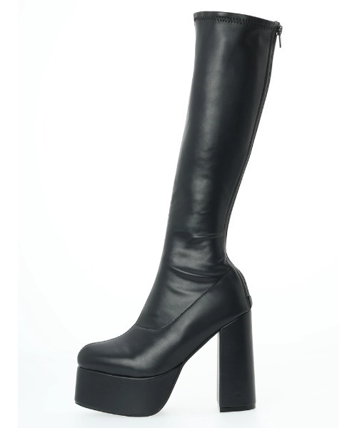 LIPSERVICE（リップサービス）の「ボリュームソールミドルブーツ（ブーツ・レディース・その他4/アイボリー/ブラック・S/M/L）」の9枚目の写真