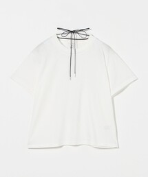 6（ロク）の「＜6(ROKU)＞ネック コード Tシャツ（Tシャツ/カットソー
