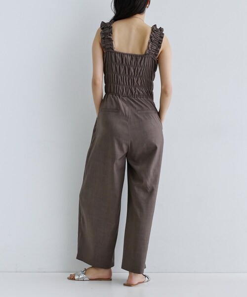 GALLEST（ギャレスト）の「【一部店舗限定】ショルダーシャーリングサロペット（サロペット/オーバーオール・レディース・ナチュラル/ブラウン系その他/ブラック・38）」の17枚目の写真