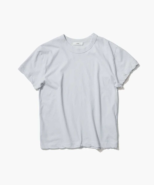 tシャツ 「ATON/エイトン」FRESCA SINGLE JERSEY STANDARD T-SHIRT/クルーネックカットソー/コットンコンパクト ATON (エイトン) FRESCA SINGLE JERSEY/SATNDARD T-SHIRT | B