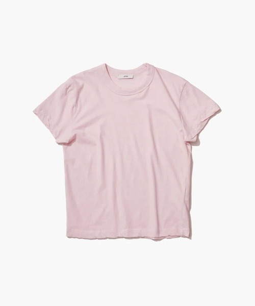 tシャツ 「ATON/エイトン」FRESCA SINGLE JERSEY STANDARD T-SHIRT/クルーネックカットソー/コットンコンパクト 7855935705-140_MAIN.jpg?v=