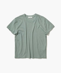 ATON パープル＆カーキ　半袖Tシャツ ATON｜エイトンのTシャツ/カットソー（グリーン・カーキ/緑色系