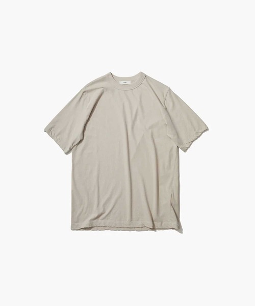 ATON(エイトン)の「【ATON/エイトン】FRESCA SINGLE JERSEY STANDARD T-SHIRT/クルーネックカットソー/コットンコンパクトTシャツ(Tシャツ/カットソー・レディース・グリーン/ホワイト/ブラック/ベージュ/ピンク/サックスブルー・1)」の9枚目の写真