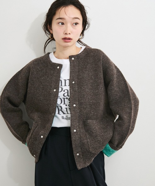 ダブルフェイスカーディガン（カーディガン/ボレロ）｜LE CERCLE par