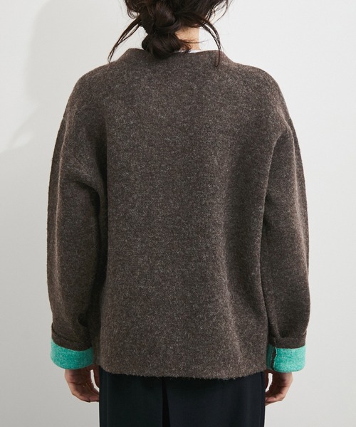 le cercle ADAM ET ROPE'（ルセルクルアダムエロペ）の「ダブルフェイスカーディガン（カーディガン/ボレロ・レディース・ホワイト系その他/ベージュ系その他/ブラック系その他/ブラウン系その他2・FREE）」の20枚目の写真