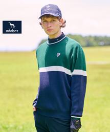 adabat | 【新レーベル ADABAT NAVY】トリコロールクルーニット(ニット/セーター)